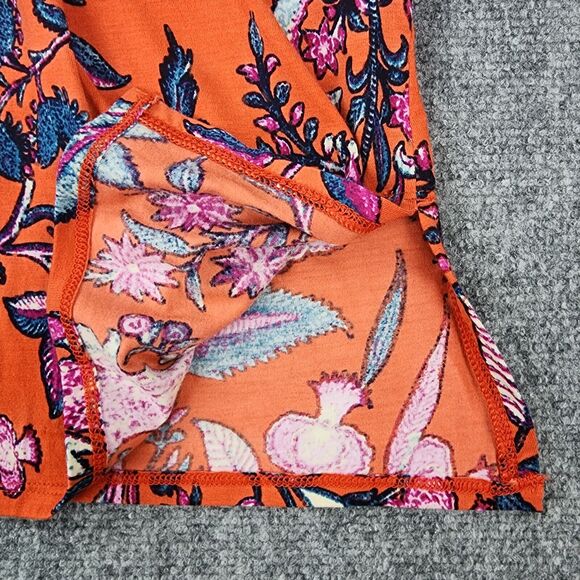 Soft Surroundings Top Womens XS Floral Sequin Embroidered 3/4 Sleeve Boho Tunic - Picture 15 of 16